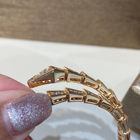 Bulgari inlaid decoration diamond bracelet - Picture 4 of 9